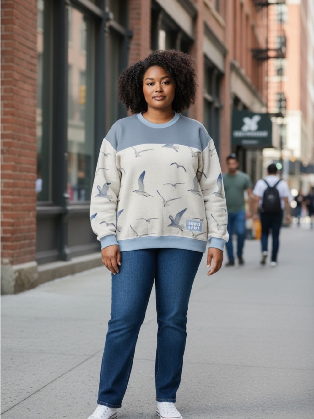 Taylor’s Version - Seagull Crewneck Sweatshirt - Light Blue & Beige 3XL